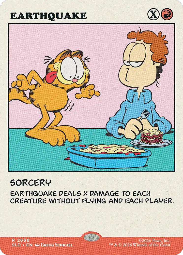 Earthquake (Secret Lair, Garfield)