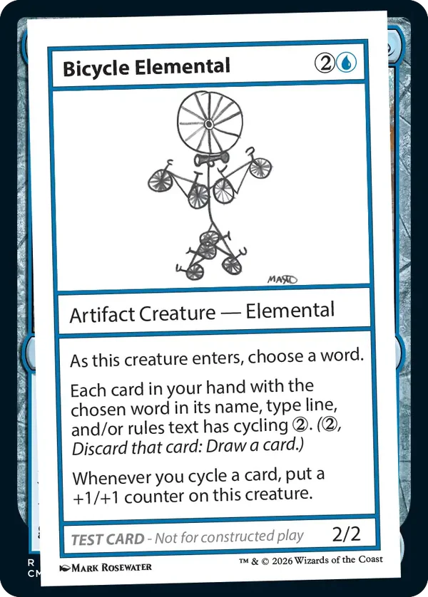 Bicycle Elemental (Playtest-Promo)