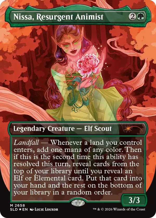 Nissa, Resurgent Animist (Wild in Bloom, foil)