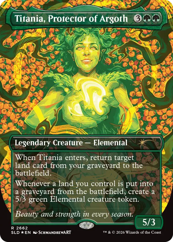 Titania, Protector of Argoth (Wild in Bloom, foil)