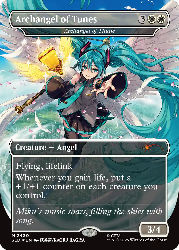 Archangel of Thune als Archangel of Tunes — randloses Miku-Artwork