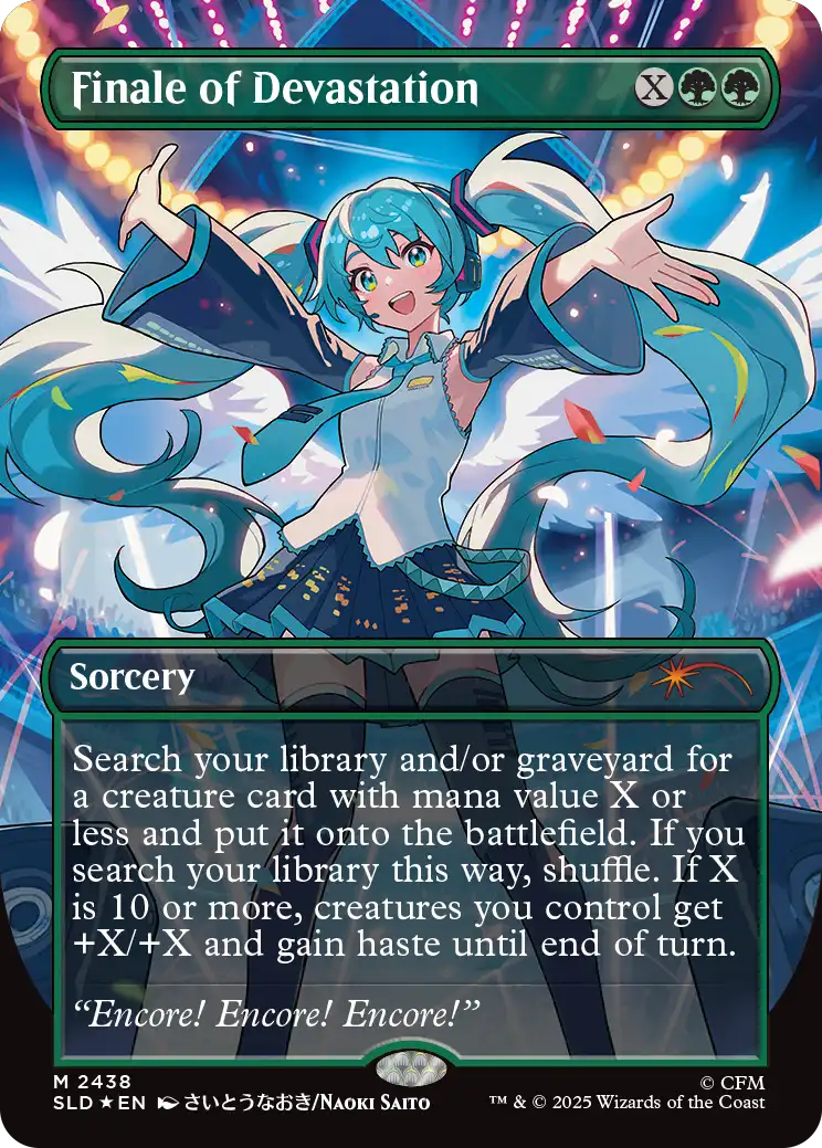 Finale of Devastation im randlosen Miku-Artwork