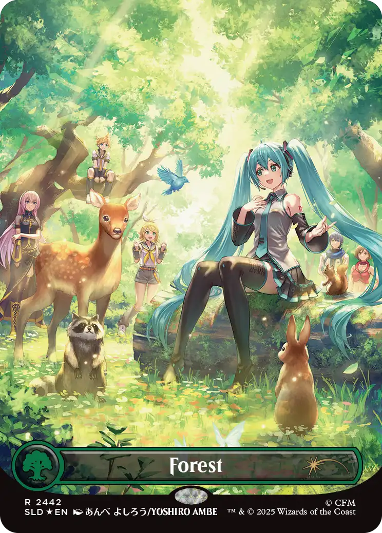 Randloser Forest mit Hatsune-Miku-Artwork