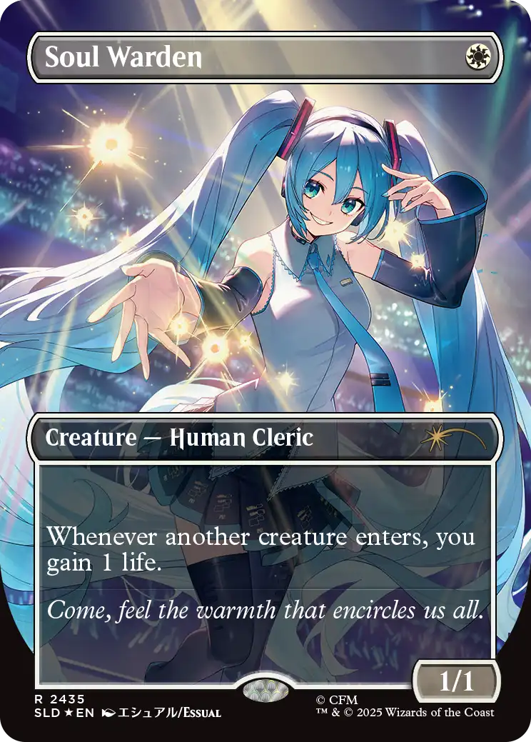 Soul Warden im randlosen Miku-Artwork