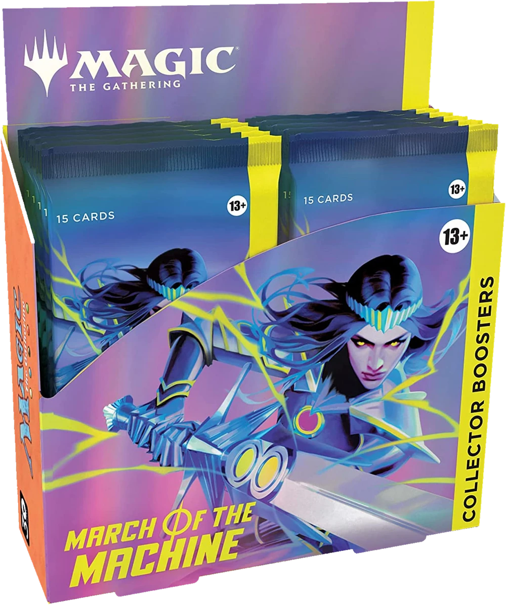 Das Collector Display von March of the Machine — 12 Collector Booster à 15 Karten